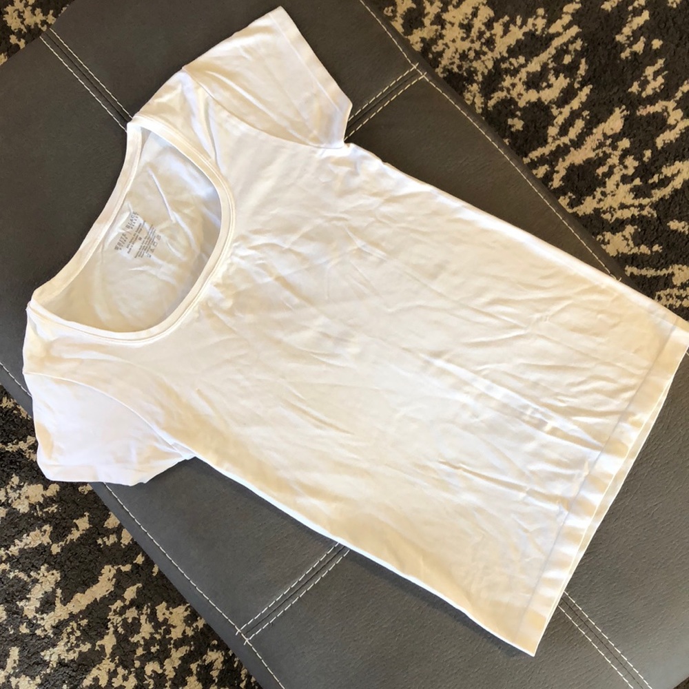 White House Black Market white t-shirt